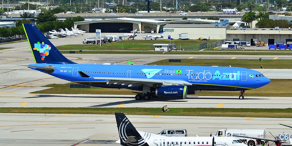Azul top 10 airlines - par avion